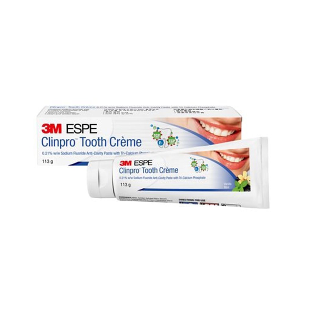 [3MQ2] 3M Clinpro Tooth Creme 0.21% w/w Sodium Fluoride Anti-Cavity Pate Vanilla Mint 113g/Tube