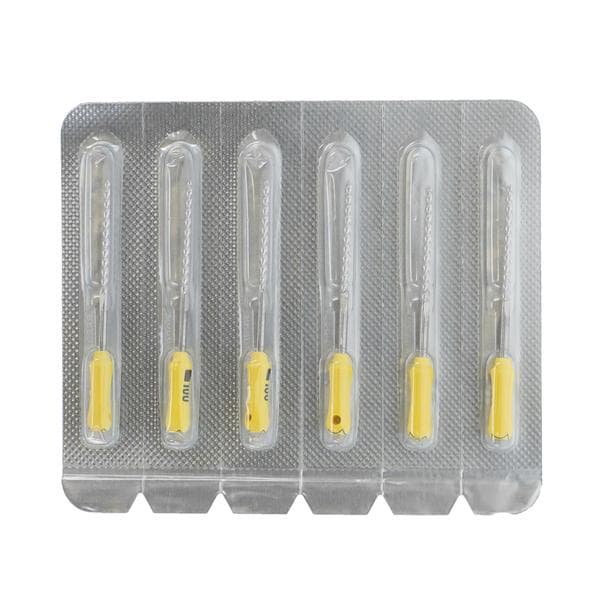 Maxima K-File Size 100 25 mm Yellow Sterile 6/Pk