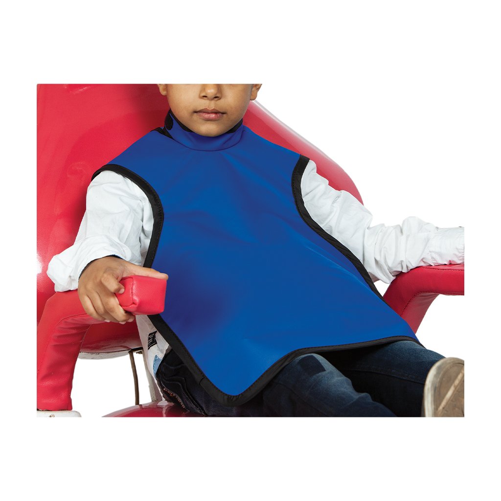 HS Maxi-Gard Apron Child Blue With Collar Each