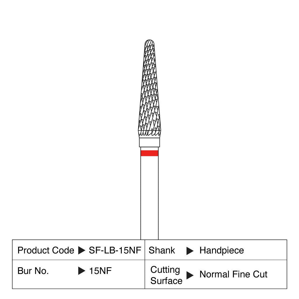 Shofu Lab Carbide Bur HP #15NF 1/Case