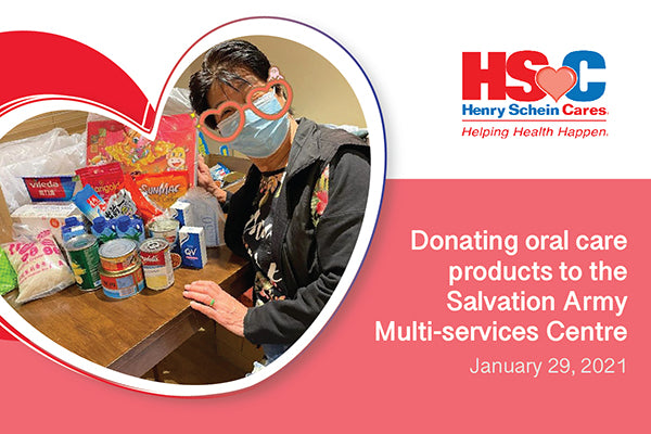 HSC Program - Donating oral care products to Salvation Army Multi-services Centre