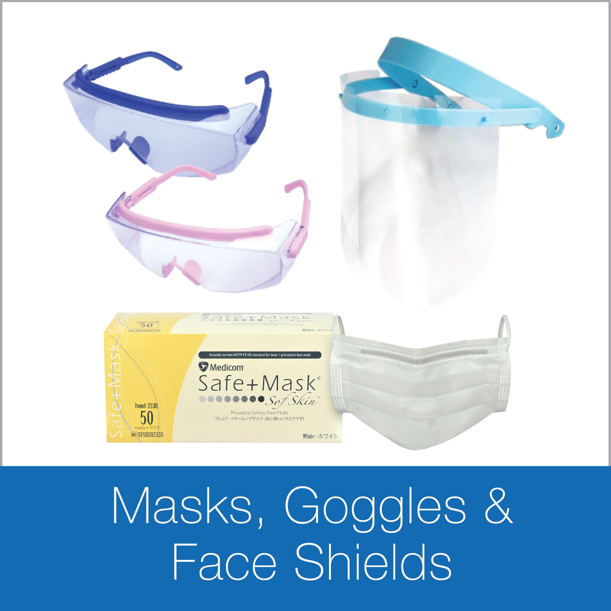 Masks, Googles & Face Shields