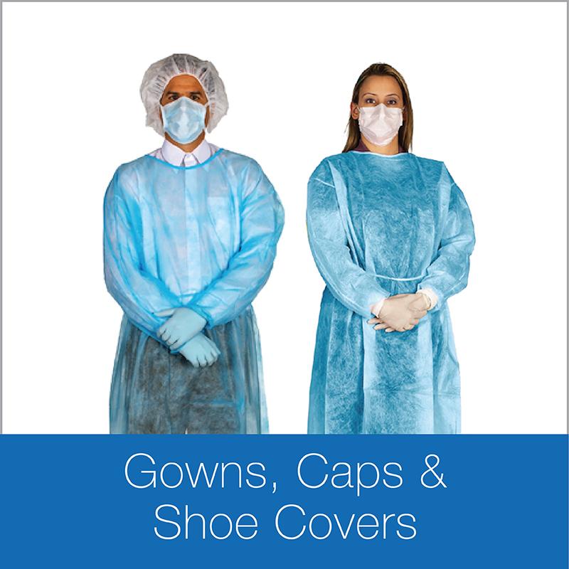 Gowns, Caps & Shoe Covers