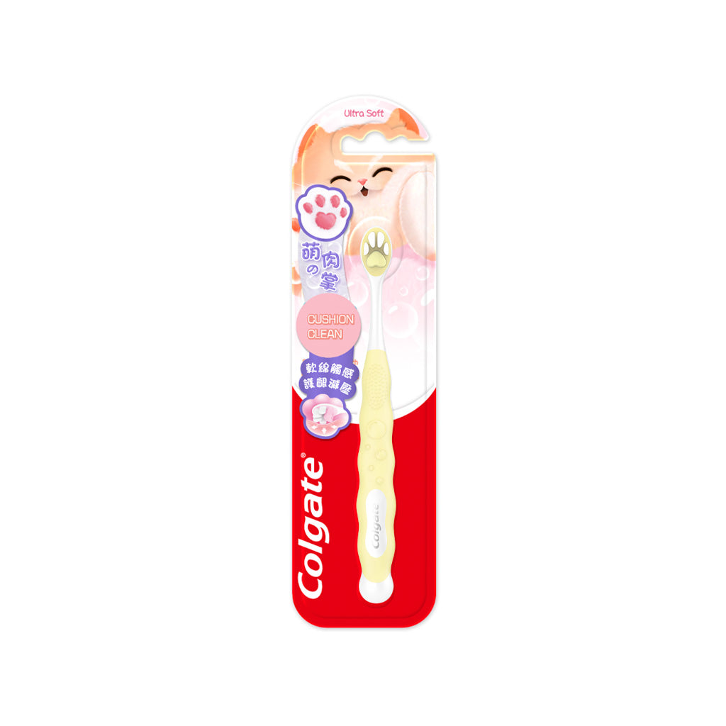 Colgate Cushion Clean Fluffy Paw Kids Toothbrush 5+Years 12's/Dozen