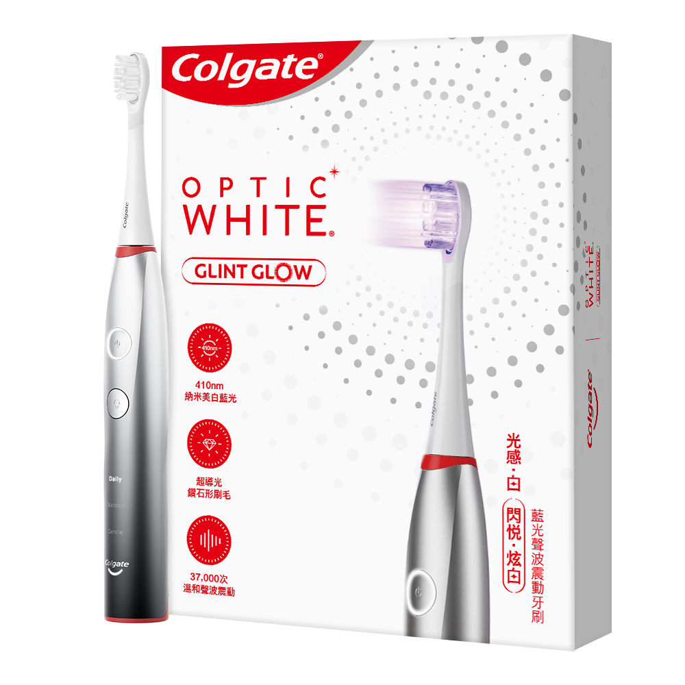 Colgate OpticWhite Glint Glow Electric Toothbrush (Black) Each