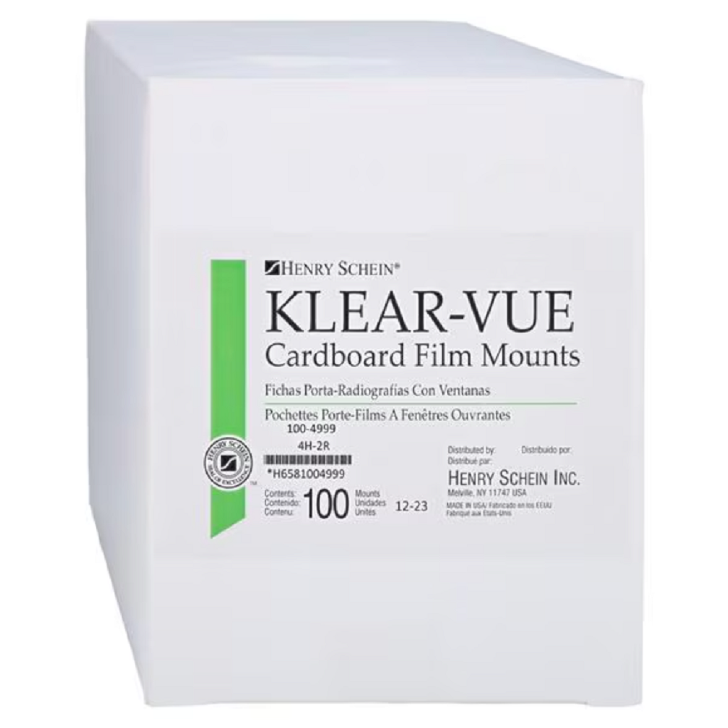 Klear-Vue X-Ray Mounts 4H-2R #2 Gray Cardboard 100/Bx