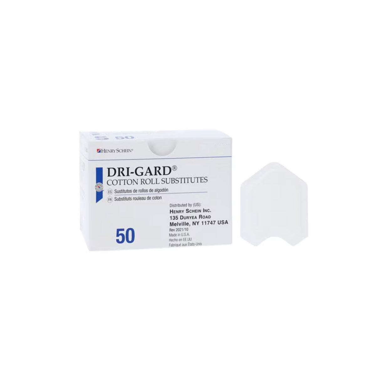 HS Dri-Gard Cotton Roll Substitute White Small 50/Box