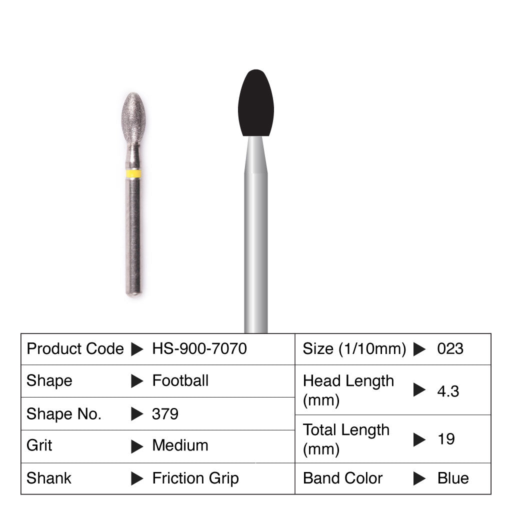 10Pk Dental Diamond FG Burs 368/369/379 High Speed Football 10Pk Dental Diamond FG Burs 368/369/379 High Speed Football