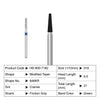CROSSTECH Multi-Use Dental Diamond Bur – 846KR/016C Modified Shoulder, Coarse Grit – 5 Pack