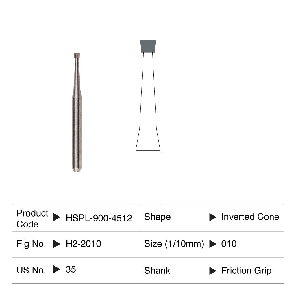 HSPL Maxima Carbide Bur Operative Friction Grip 35 10/Pack