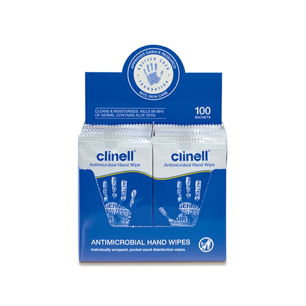 Medicom Clinell Hand Wipes CAHW100 100&#39;s/Box