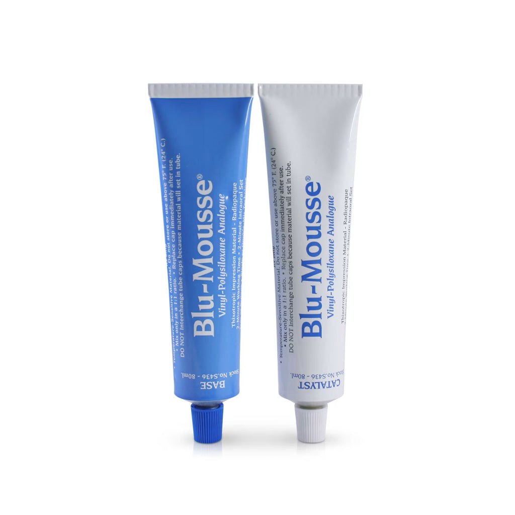 [11.11] Parkell Blu-Mousse Classic VPS Bite Registration Material 1 x Base(80ml) + 1 x Catalyst(80ml)
