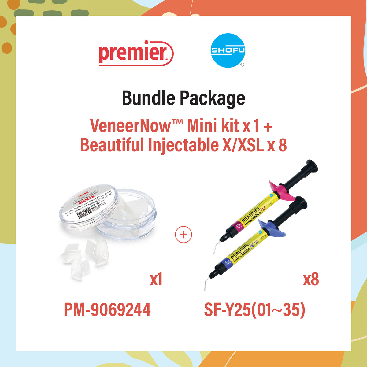 Premier VeneerNow Mini kit x1 + Shofu Beautifil Injectable X/XsL x8 (SOM Nov & Dec Limited)