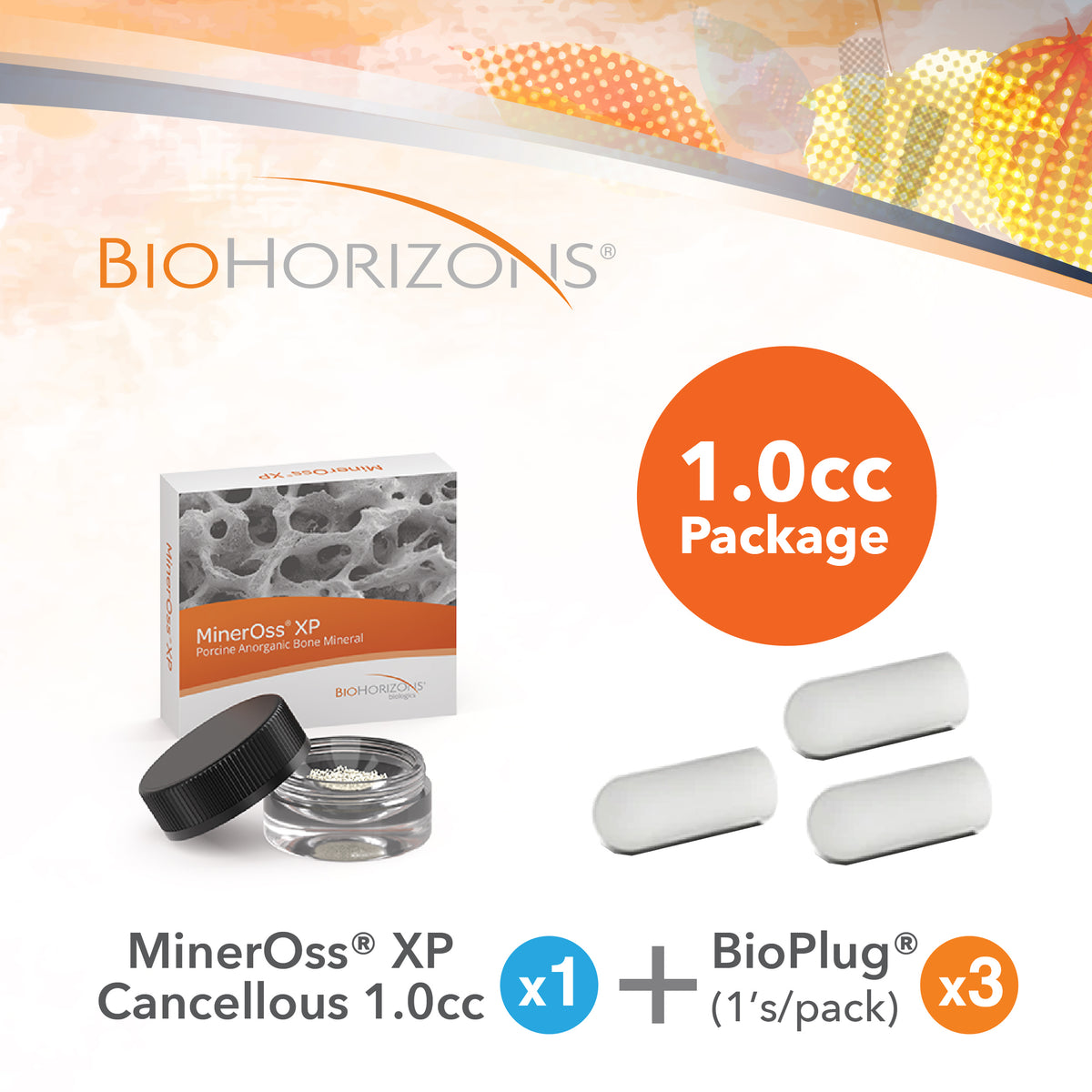 Biohorizons MinerOss XP 1.0cc + BioPlug Package (SURGICAL MAILER LIMITED)