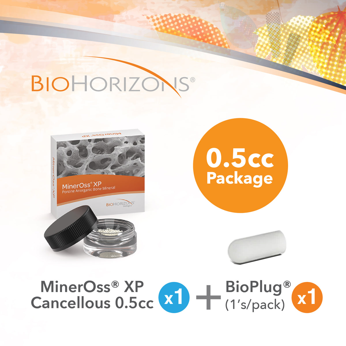 Biohorizons MinerOss XP 0.5cc + BioPlug Package (SURGICAL MAILER LIMITED)