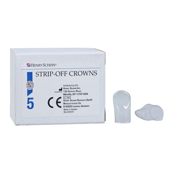 Strip Off Crown Form Size 231 Replacement Crowns Upper Left Cuspid Anterior 5/Bx
