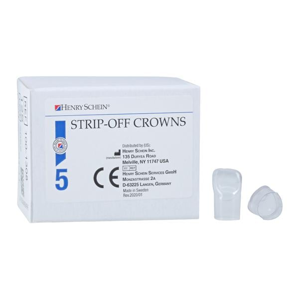 Strip Off Crown Form Size 215 Rep Crns Upper Left Central Anterior 5/Bx