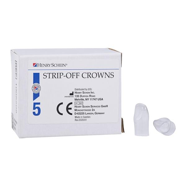 Strip Off Crown Form Size 116 Rep Crns Upper Right Central Anterior 5/Box