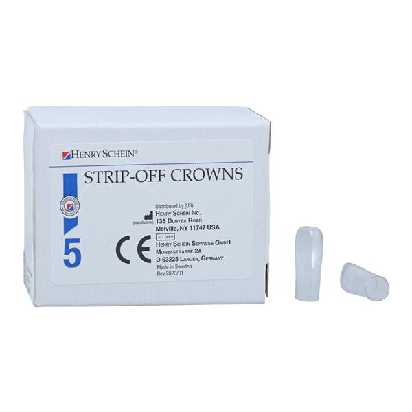 Strip Off Crown Form Size 412 Replacement Crowns Lower Right Anterior 5/Box