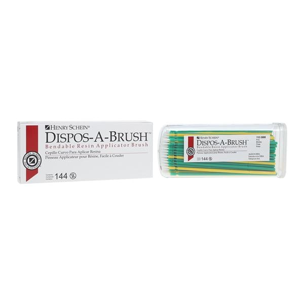 HS Dispos-a-Brush Assorted Fine Bristle 144/Bx