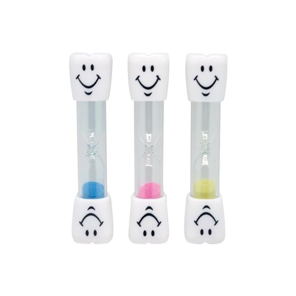 Timer 3 Minute w/Tooth Cap Assorted 50/Pk