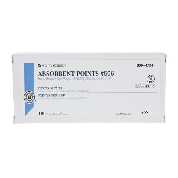 HSI Absorbent Points Size 55 Cell Package #506 180/Bx