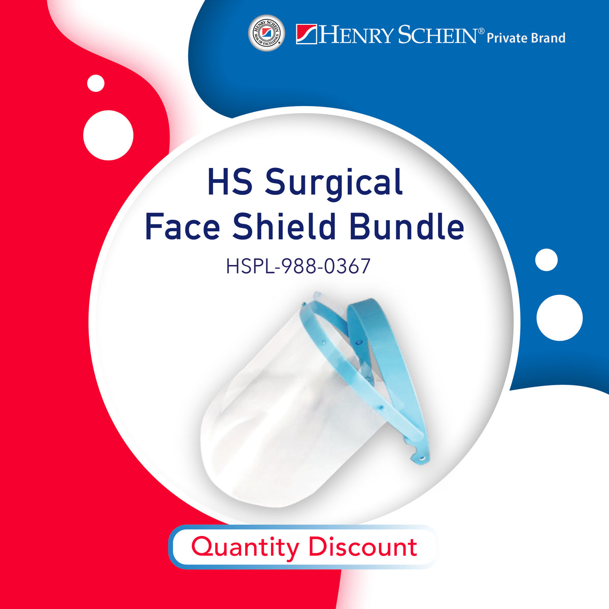 HS Surgical Face Shield Kit and Refill Combo Pack