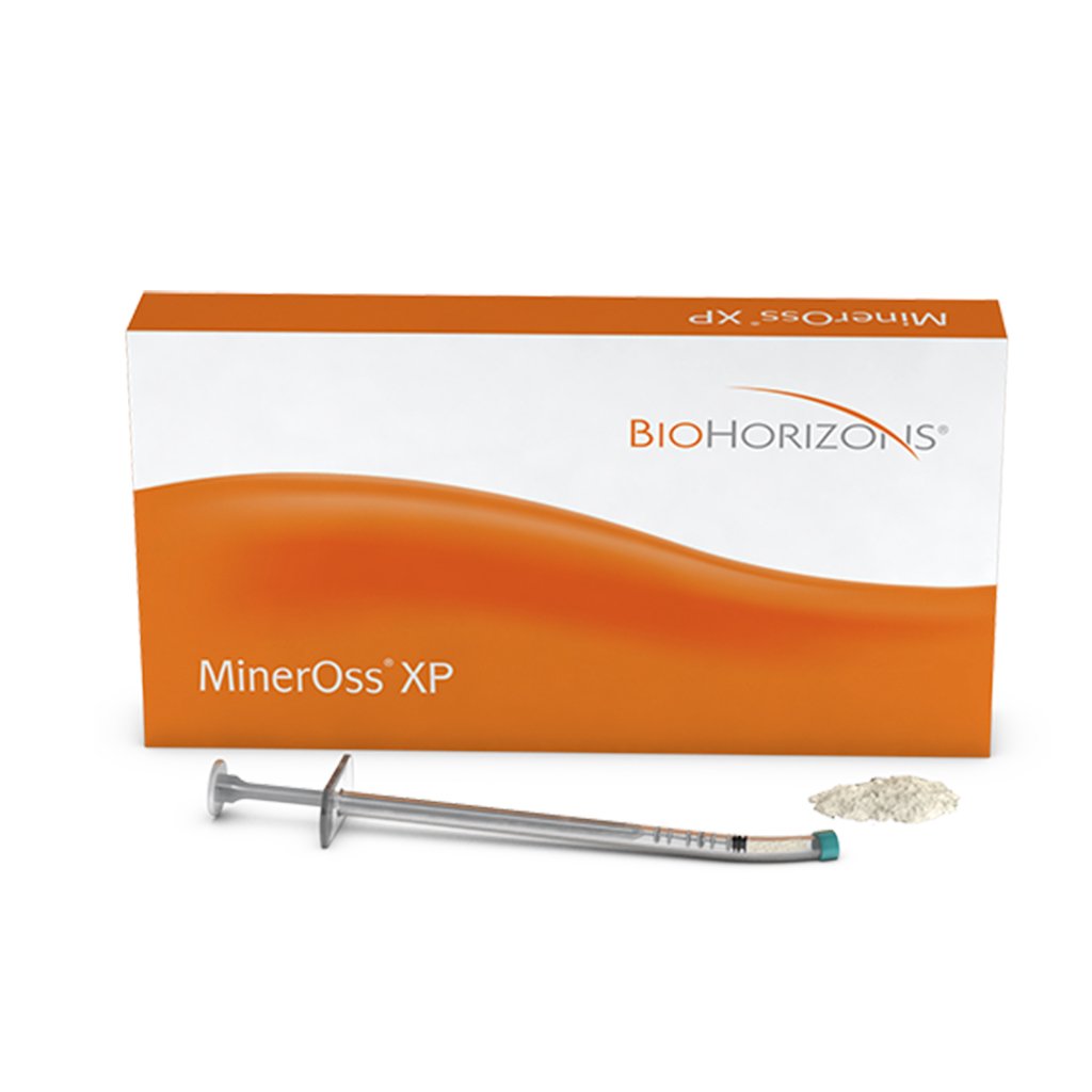 BioHorizons Xenograft MinerOss XP Syringe Particle Size: 250-1000 microns, 0.5cc/Syringe