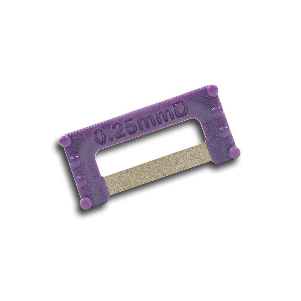 ContacEZ IPR Plus Strip 2-Sided Purple Super-Widener, 0.25mm, 16 Pcs/Pack