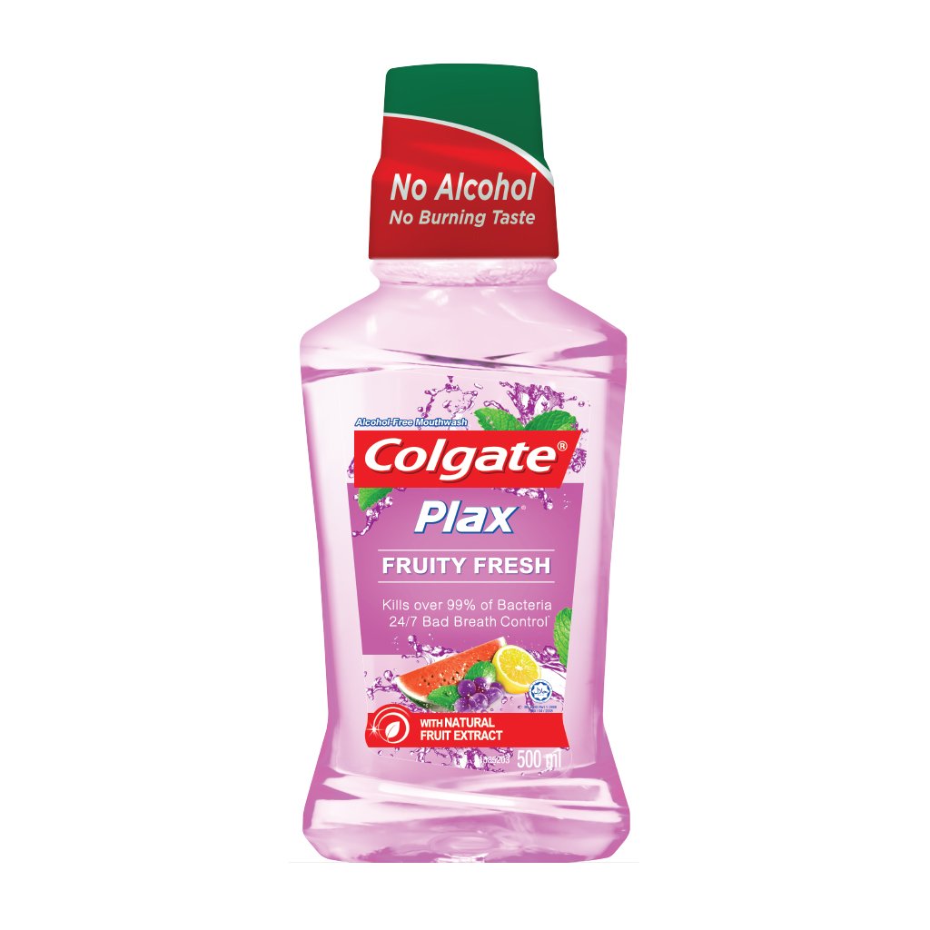 Colgate Plax Mouthwash Fruity Fresh 500ml Twin Pack, 2 x 6 Packs