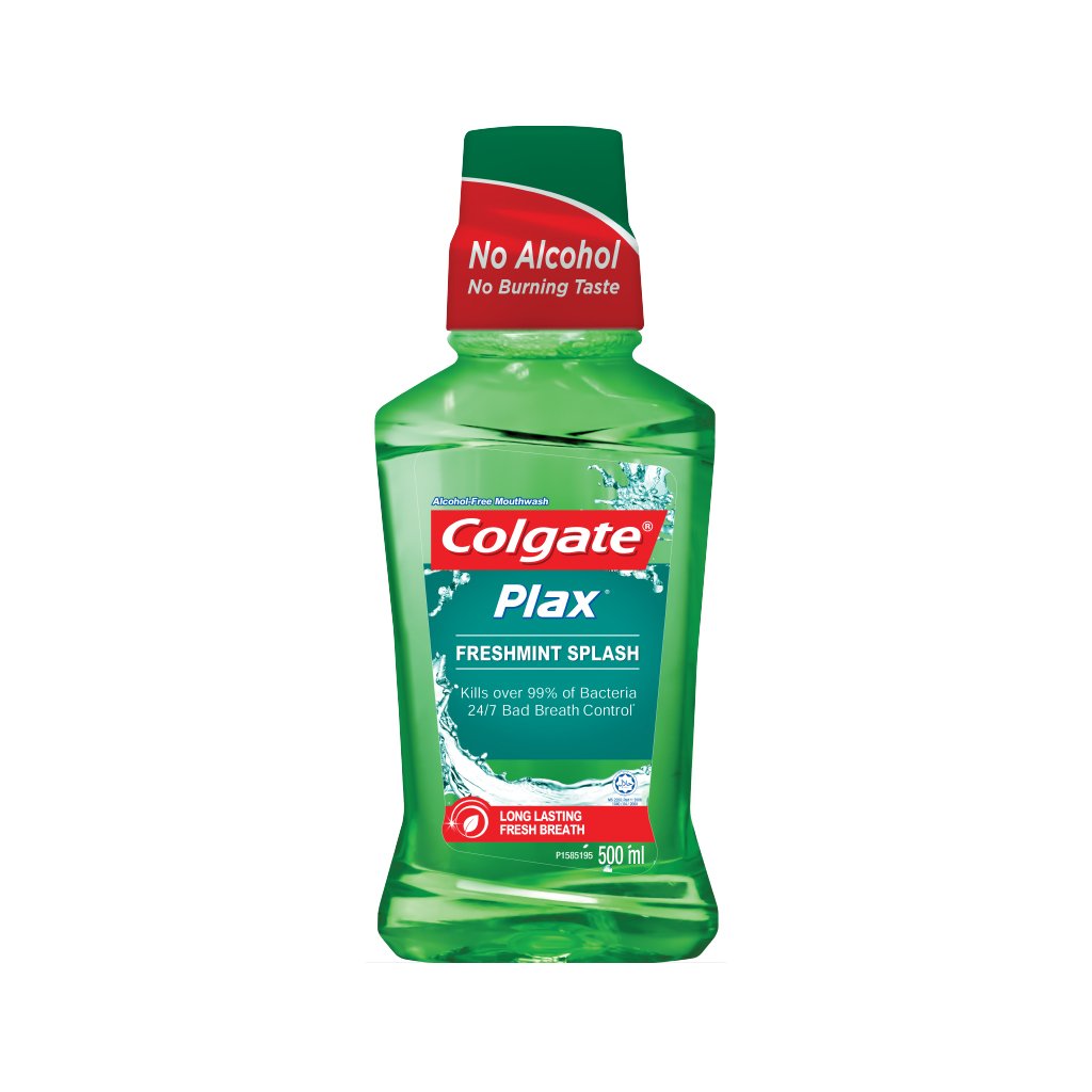 Colgate Plax Mouthwash Freshmint 500ml Twin Pack, 2 x 6 Packs