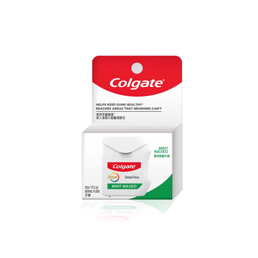 Colgate Dental Floss Mint 25m 12/Dozen - HSHK