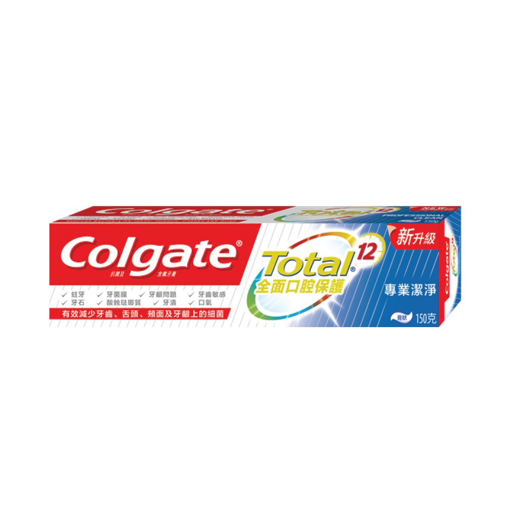 Colgate Total Profess Clean Toothpaste Paste Form 150g 12/Dozen