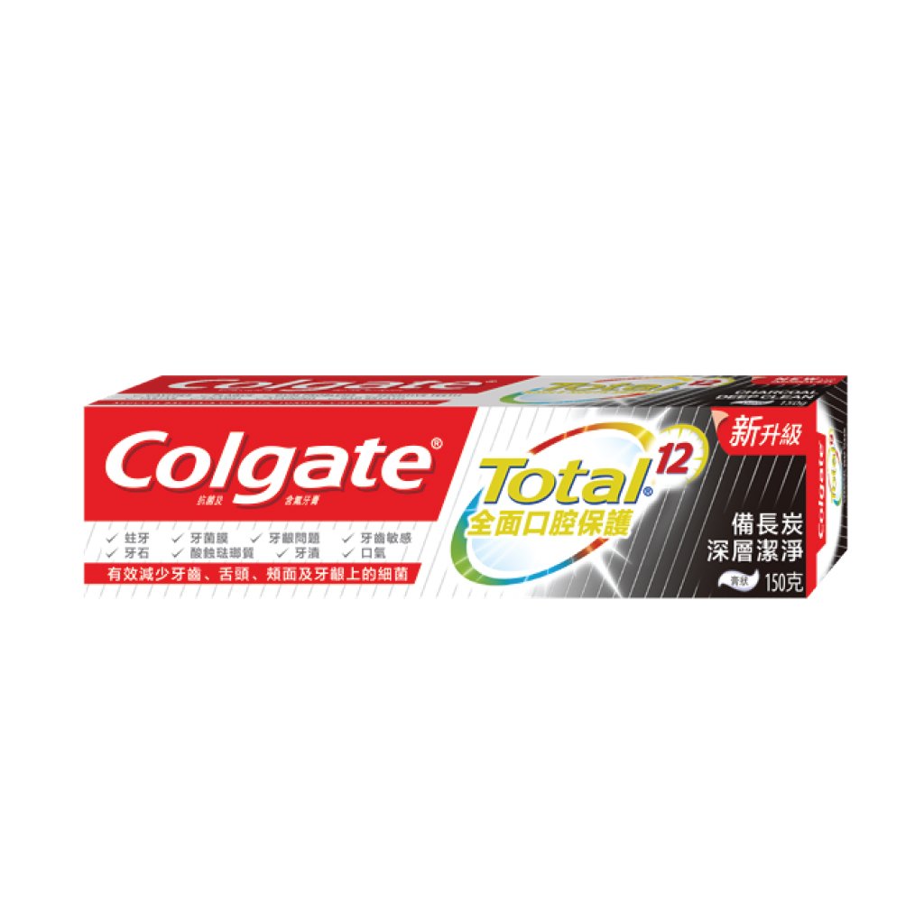 Colgate Total Charcoal Deep Clean Toothpaste Paste Form 150g 12/Dozen