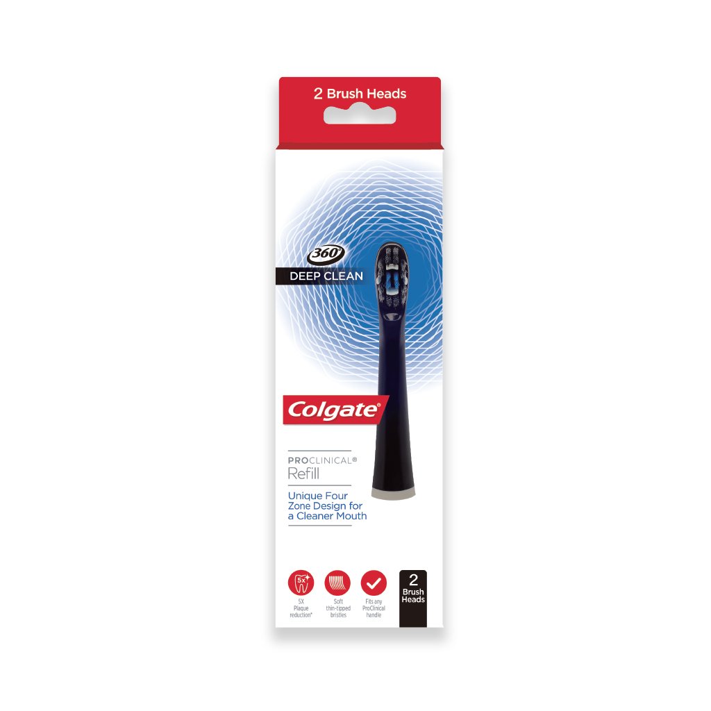 Colgate ProClinical B150 Brush Heads Refill Charcoal 2/Pack