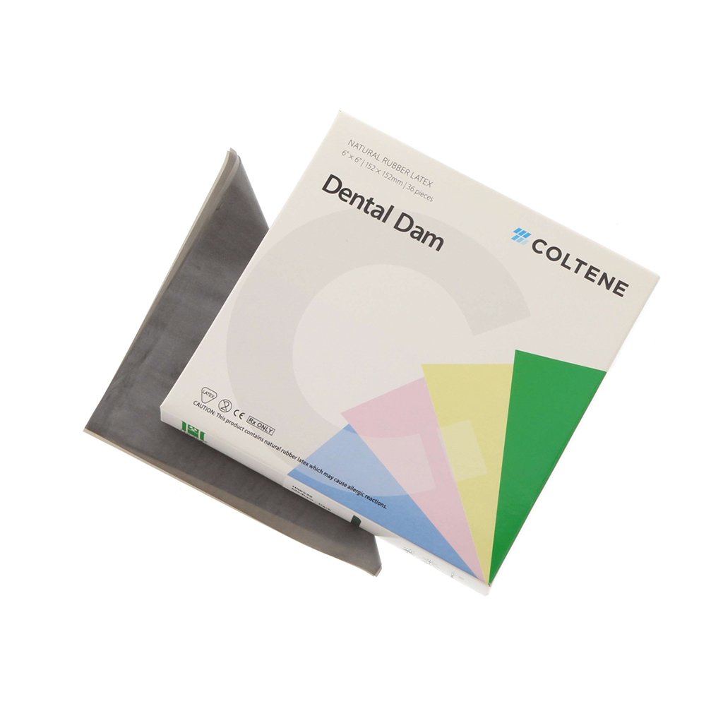 Coltene Latex Hygenic Dam Medium Dark 152x152mm 36/Pack
