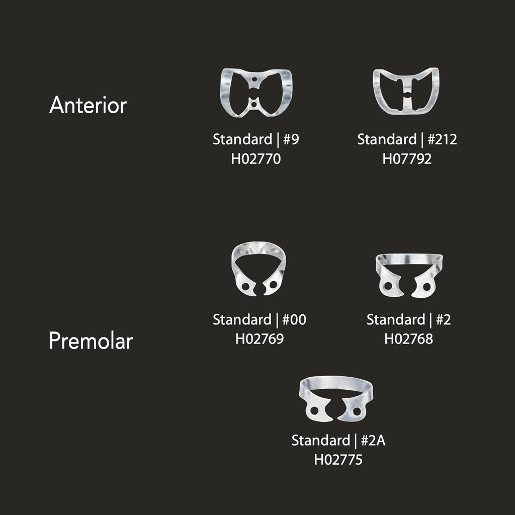 Coltene Rubber Dam Clamp Wingless Premolar Standard #00 Each