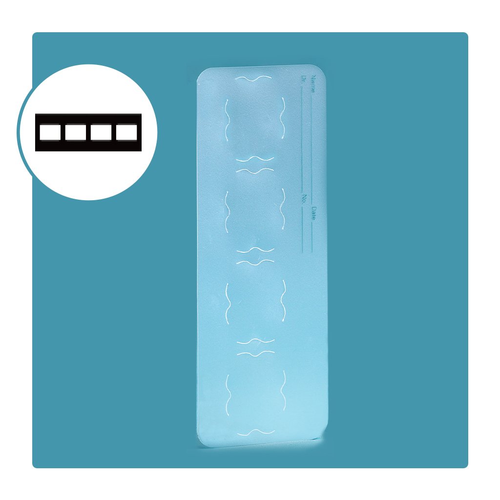 HS X-Ray Film Mounts 4H #2 Translucent Plastic 100/Box