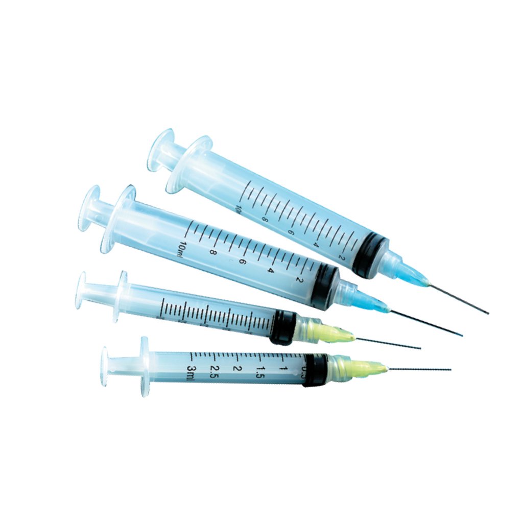 HS Syringe 27 Gauge Yellow With 3cc Irrigating Needle 100/Bx
