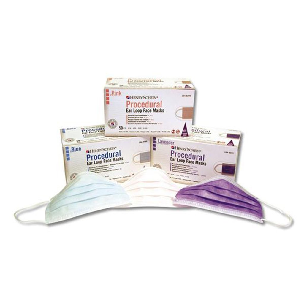 HS Procedural Earloop Mask ASTM Level 2 Lavender 50/Box