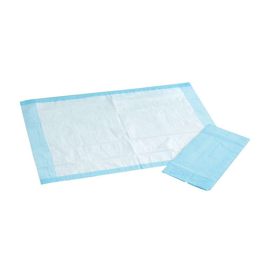 HS Underpad Unisex Small 17x24&quot; Absorbent White/Blue 300/Case