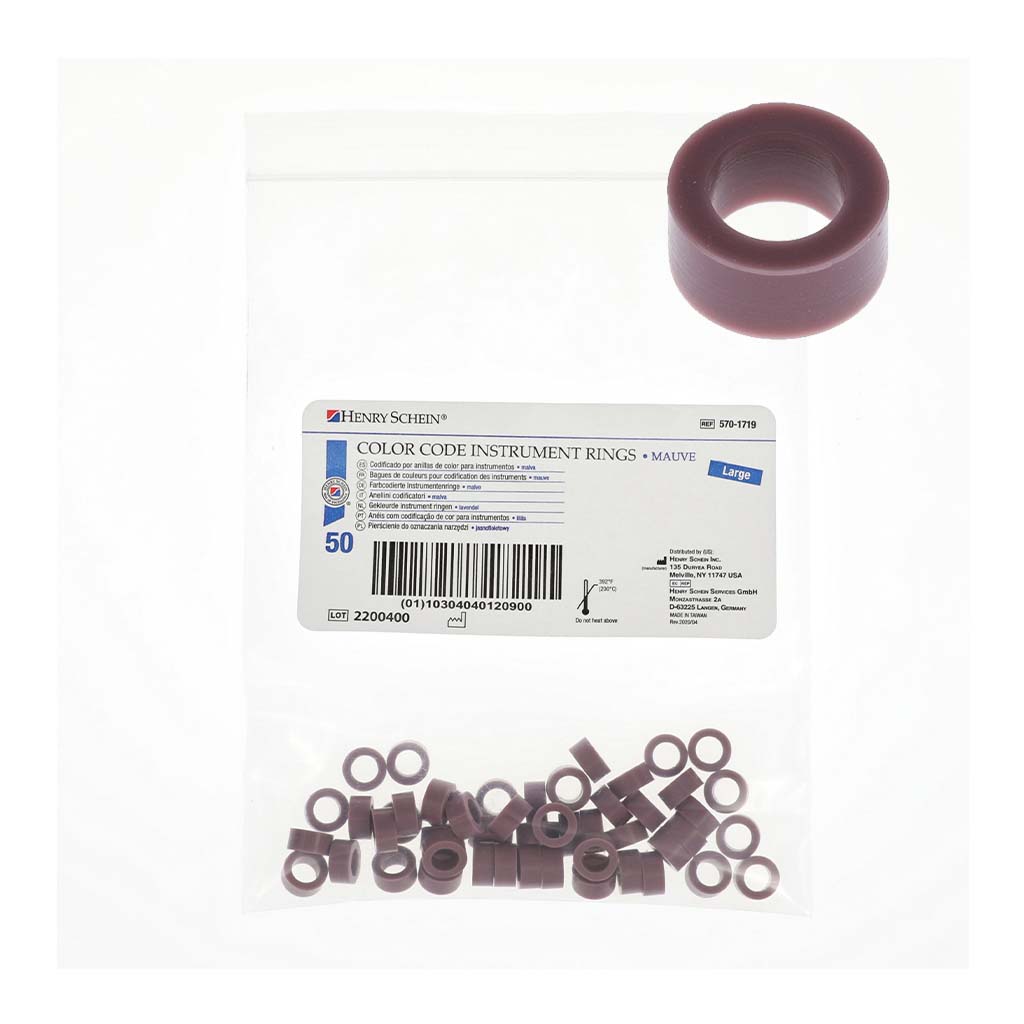 HS Instrument Rings Large Mauve 50/Bag - HSHK