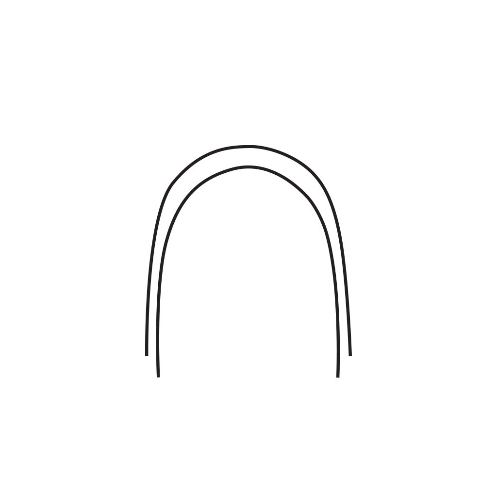 Masel SS Resilient Bright Natural-A Archwire, Lower .016x.022", 10 pcs/pack