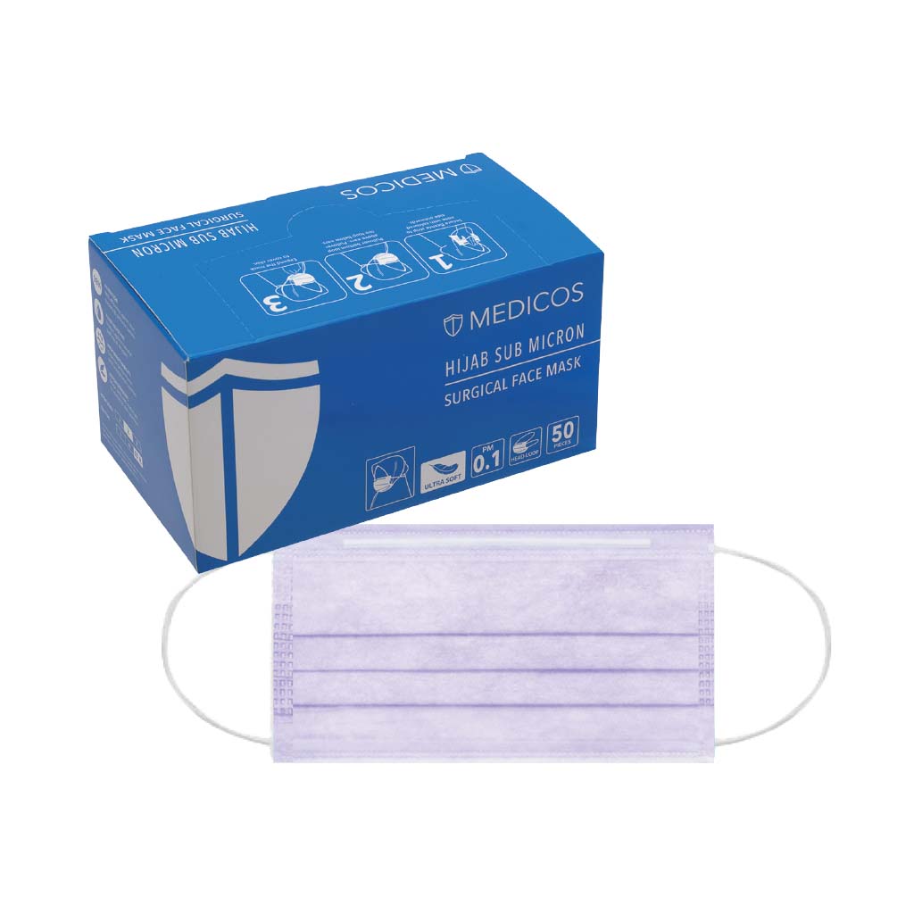 Medicos Surgical Face Mask Lilac 50/Box