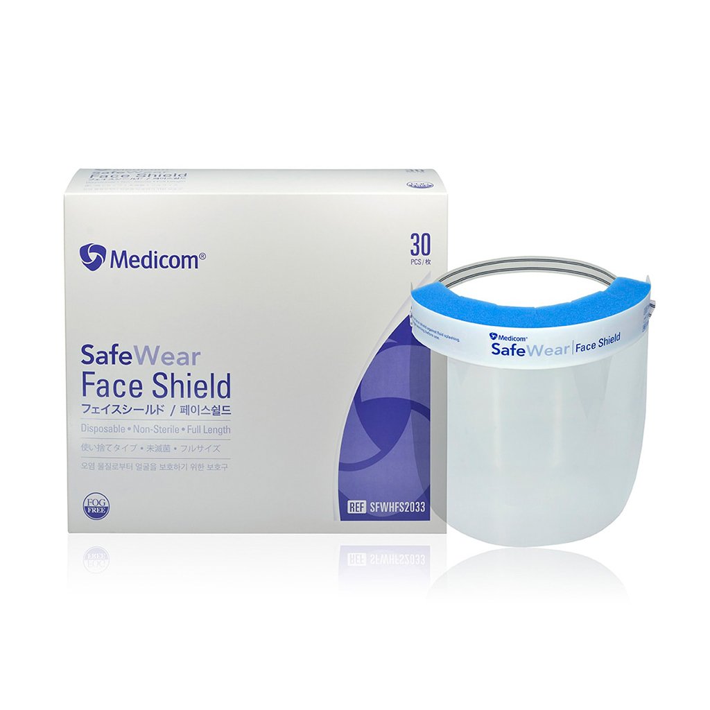 Medicom Safe+Mask Full Face Shield 30/Box