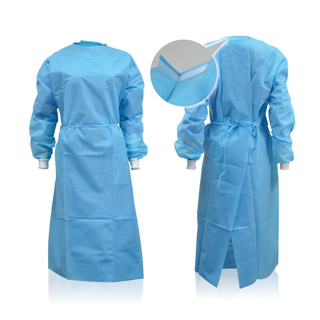 Medicom Isolation Gown 40g Regular Blue 50/Carton
