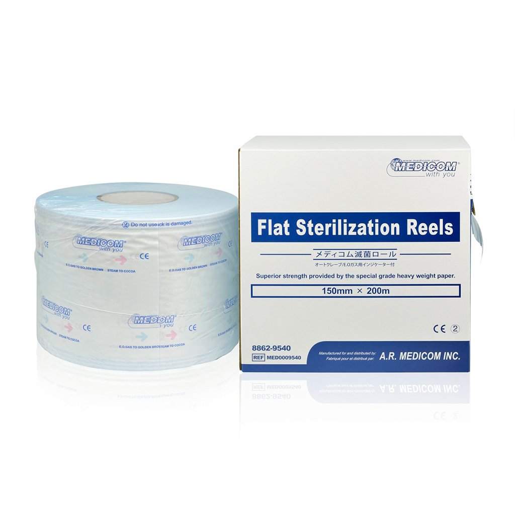 Medicom Flat Sterilization Reels 6&quot; 200m/Roll