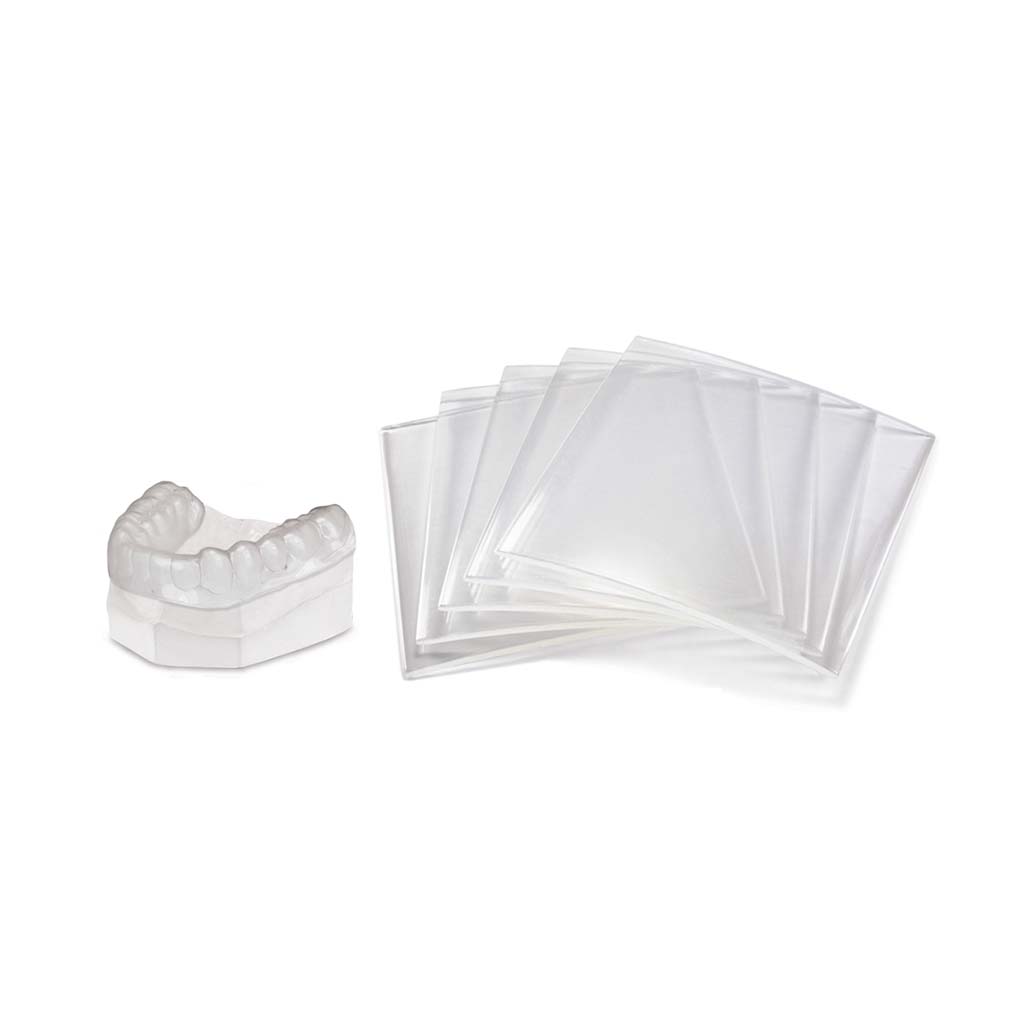 Ortho Technology Sports Advantage Moughtguard Plastic Clear .040&quot;(1.0mm), 25 Pcs/Pack