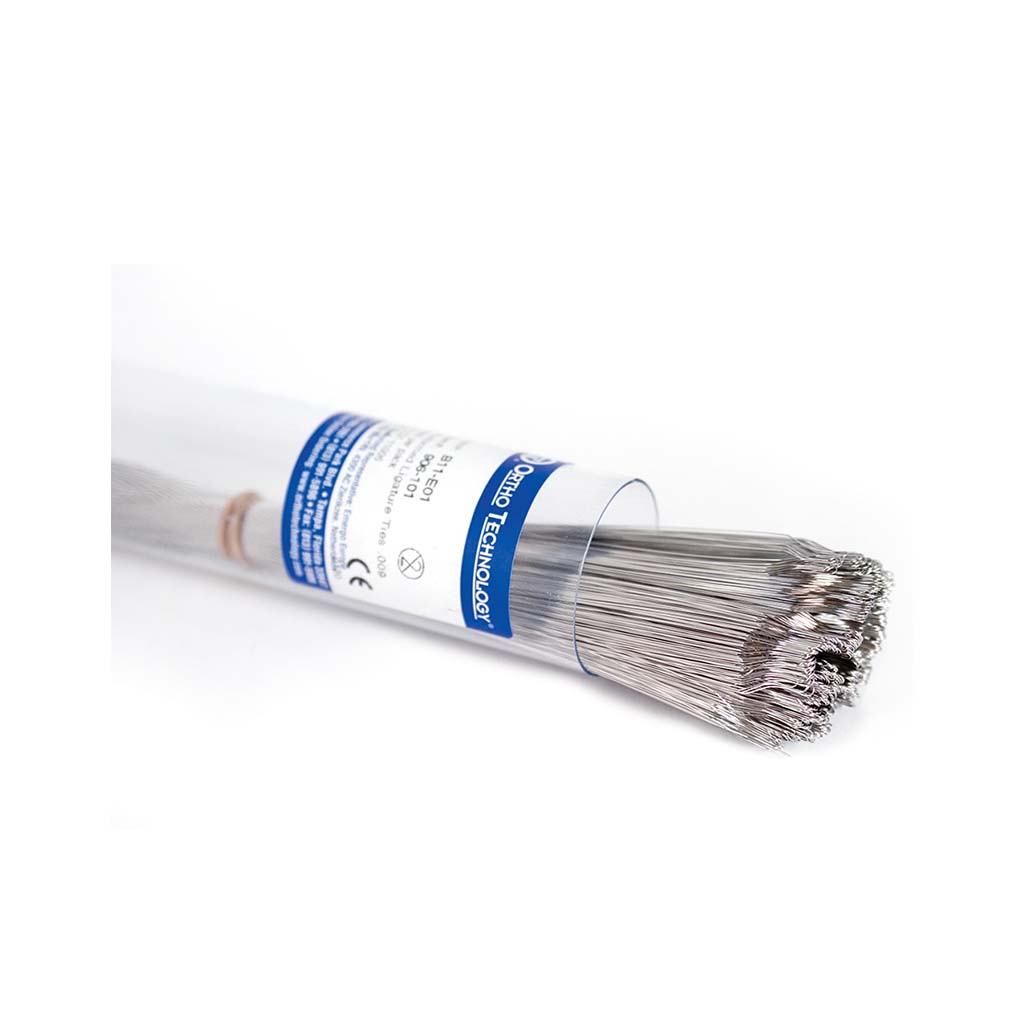 Ortho Technology TruForce SS Preformed Ligature Ties, .011", 1000 Pcs/Pack