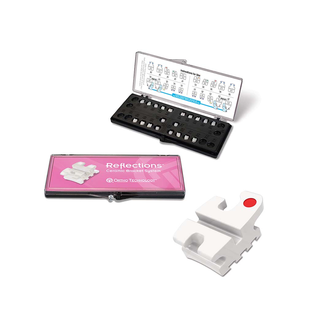 Ortho Technology Reflections Ceramic Bracket Patient Kit, .022&quot; Roth, U/L 5x5 Hks 3